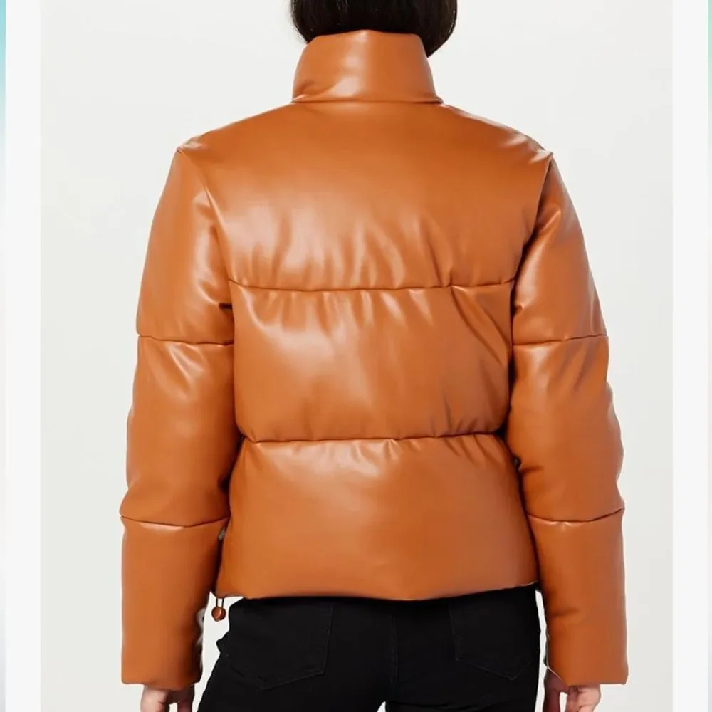 The Drop The Drop Women's Priscilla Vegan Leather Puffer NWT